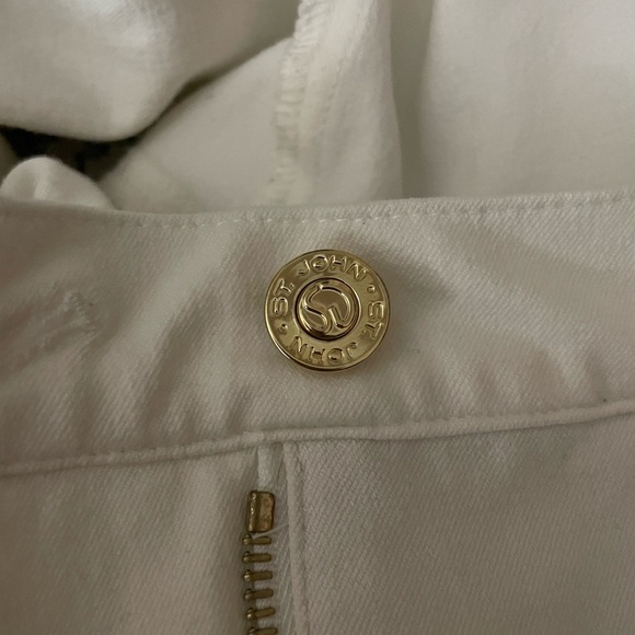 St John By Marie Gray Off White Five Pocket Pants - Picture 6 of 6